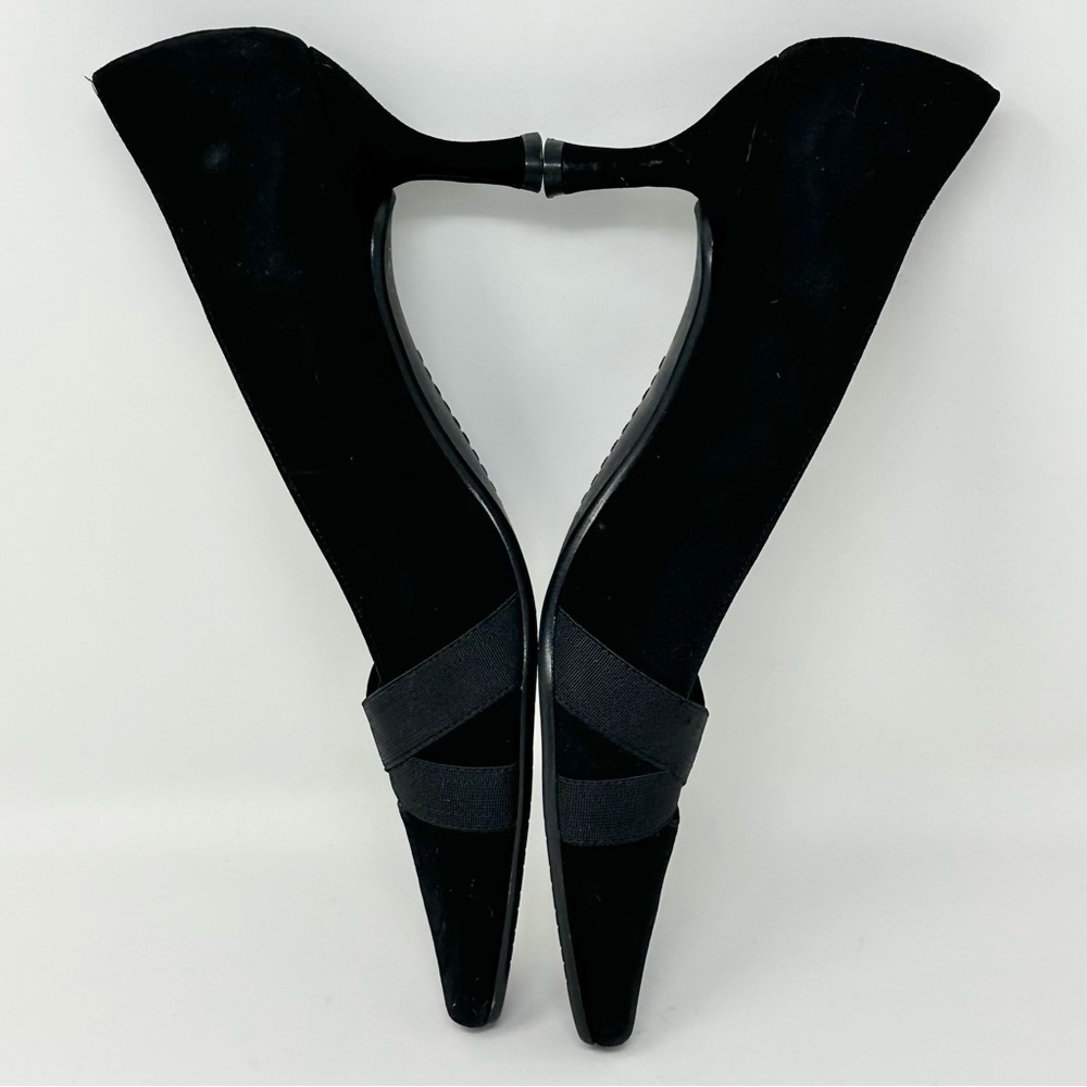 Stuart Weitzman 8.5 Narrow Width Black Suede Poin… - image 8